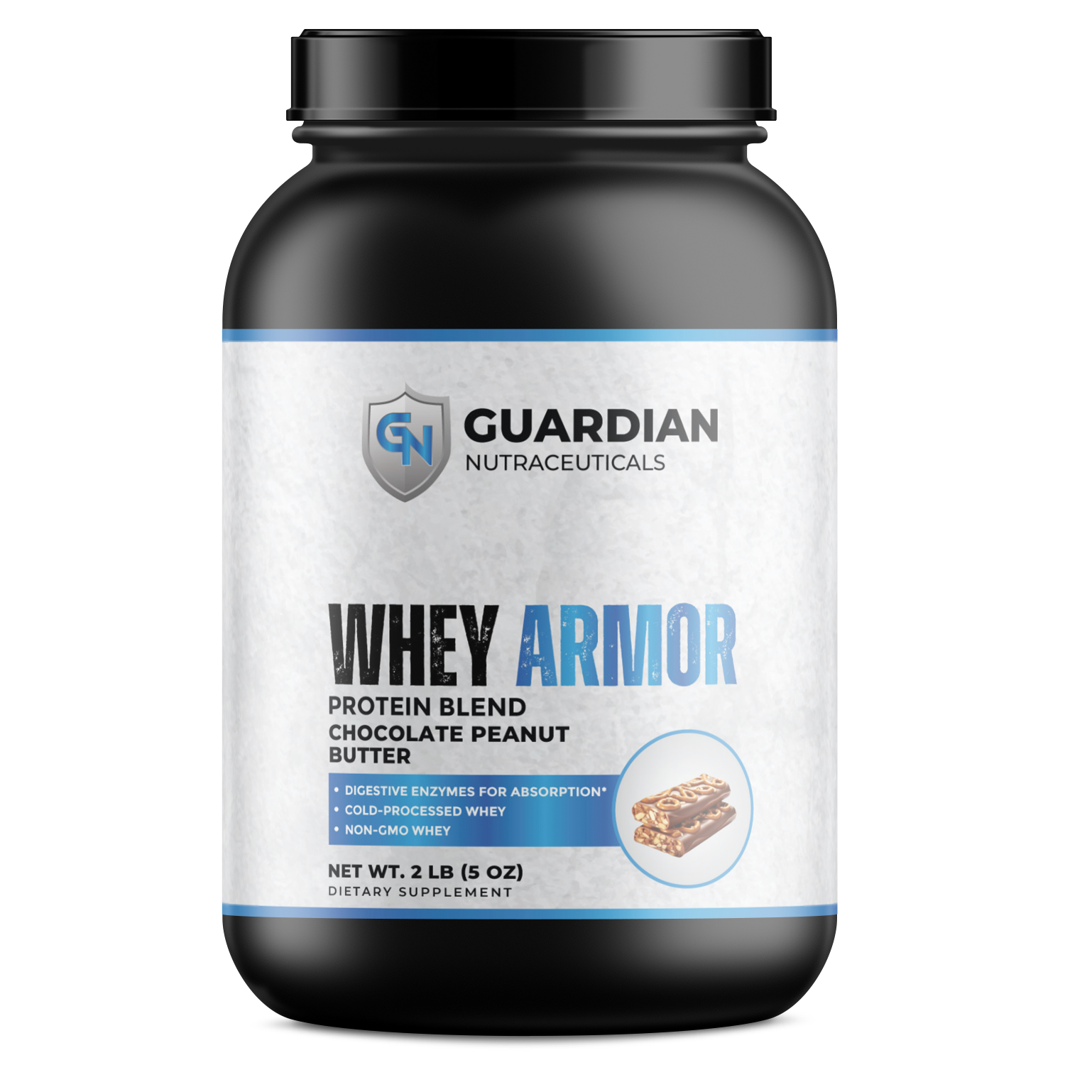 2lb Whey Armor Protein Chocolate Peanut Butter