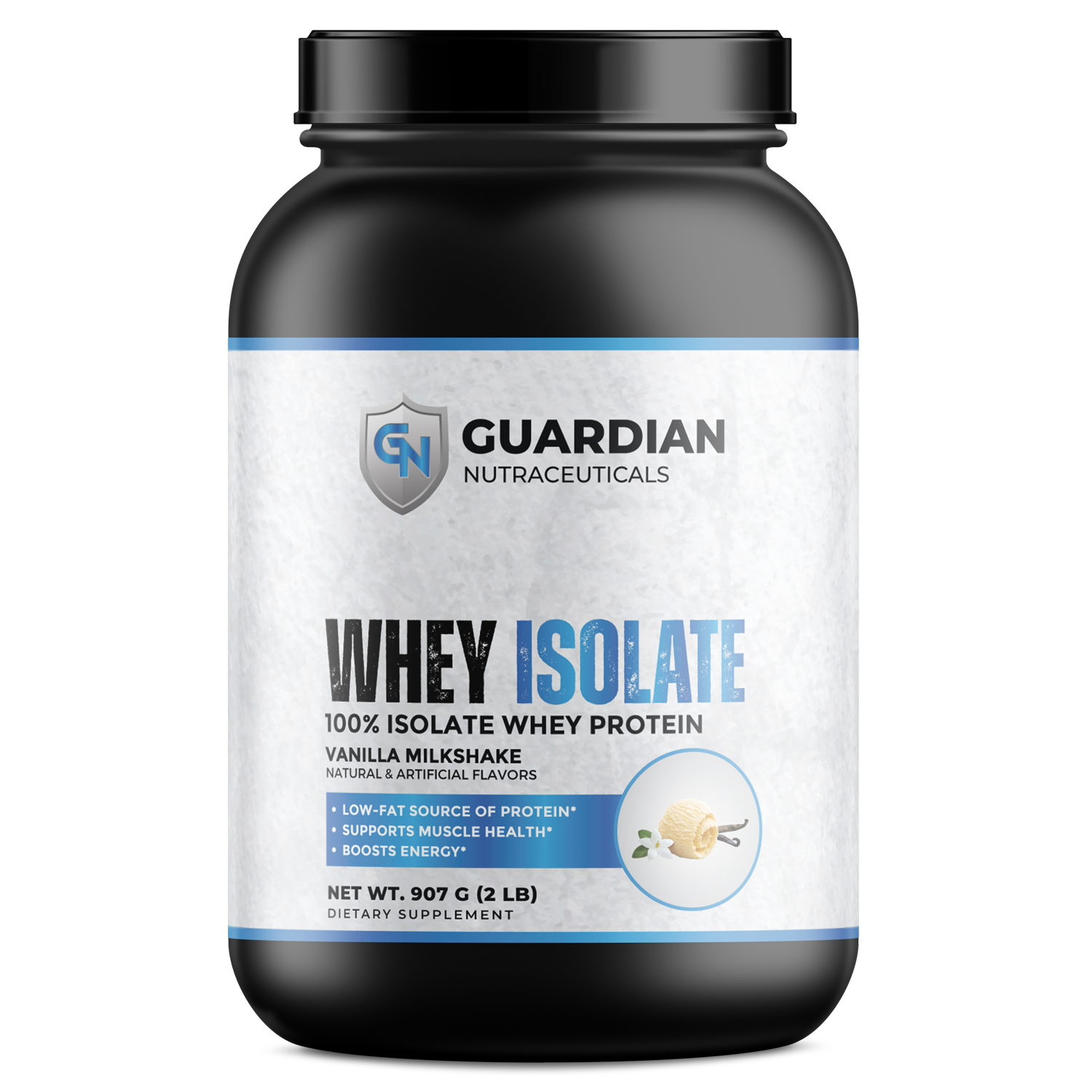 2lb 100% Whey Isolate Vanilla – 30 servings