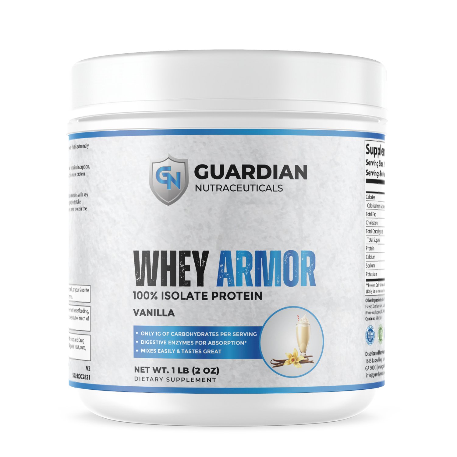 1lb Whey Armor Isolate Protein Berry