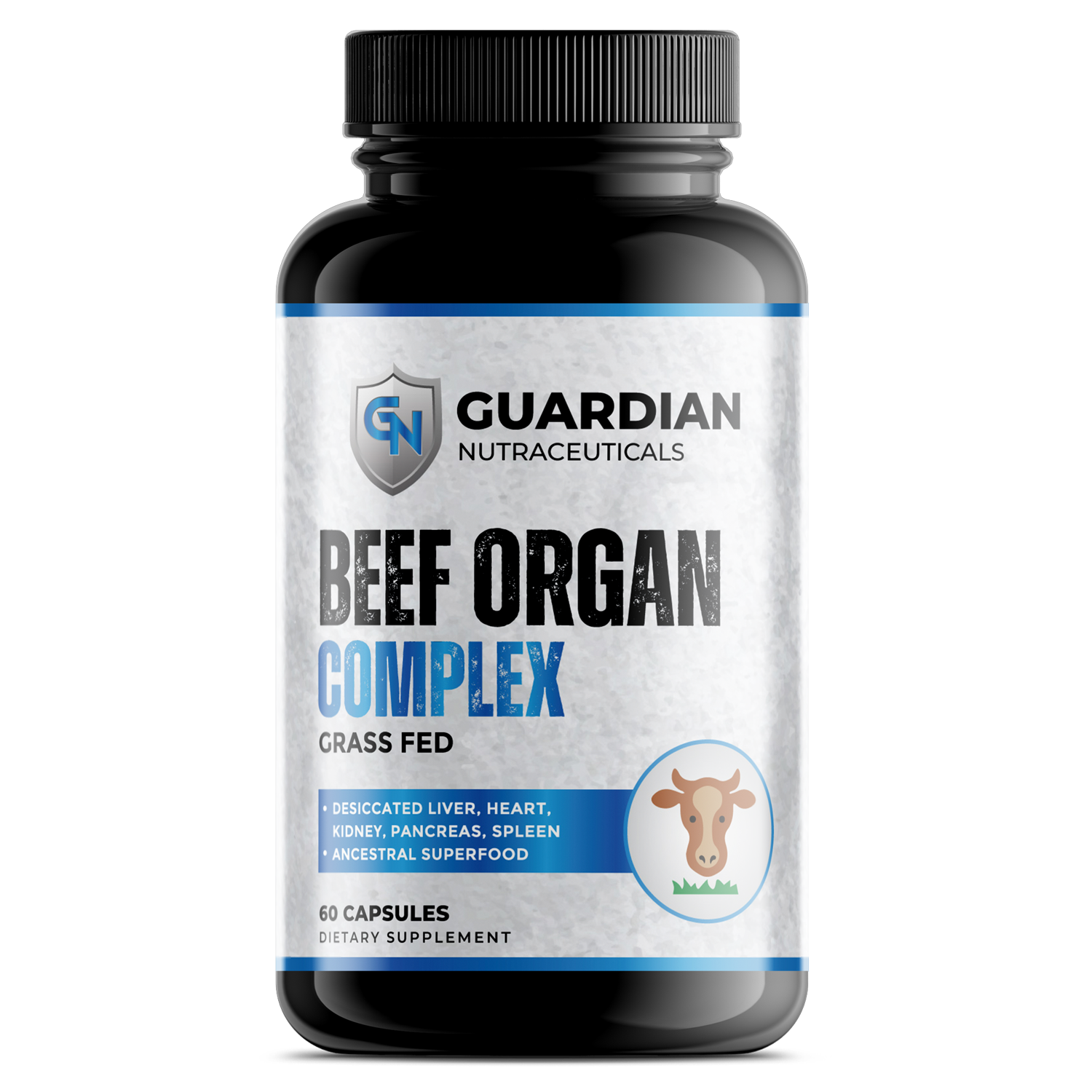 Grass Fed Beef Organ Complex – Ancestral Superfood – Desiccated Liver, Heart, Kidney, Pancreas, Spleen