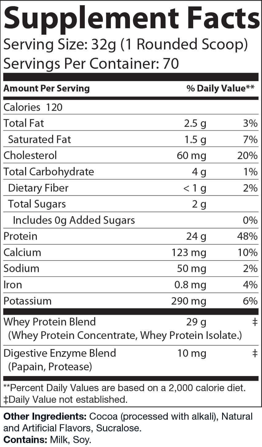 5lb Whey Protein Chocolate – 70 servings