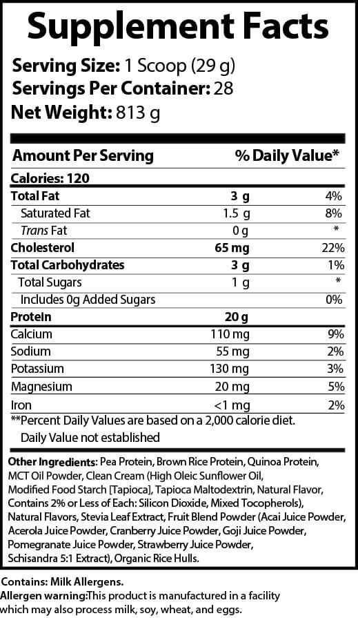 2lb Vegan Protein Vanilla – 28 servings