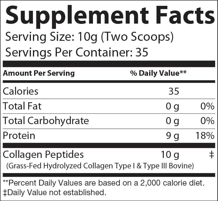 Collagen Type 1 & 3 Grass Fed 350g – 35 servings